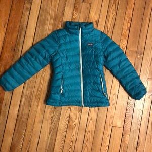 Girls Patagonia down coat.